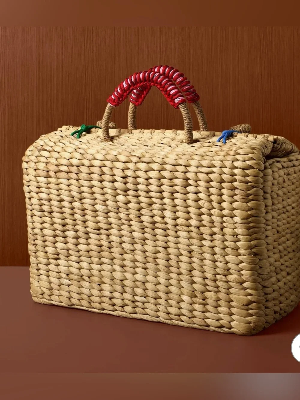 Rosie Assoulin x Target Natural-Woven raffia weekender bag